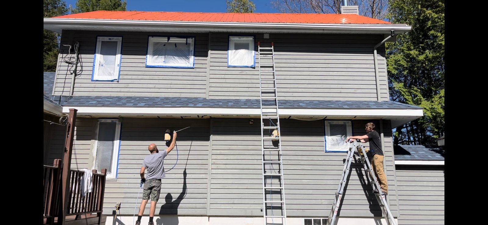 Exterior house painting — clean, weather-resistant finish